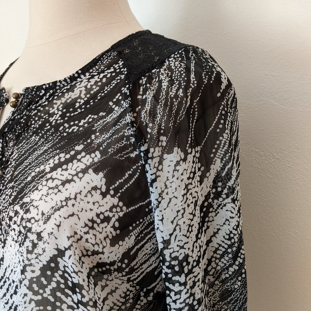 Work! Abstract Print Blouse - Picture 3 of 7